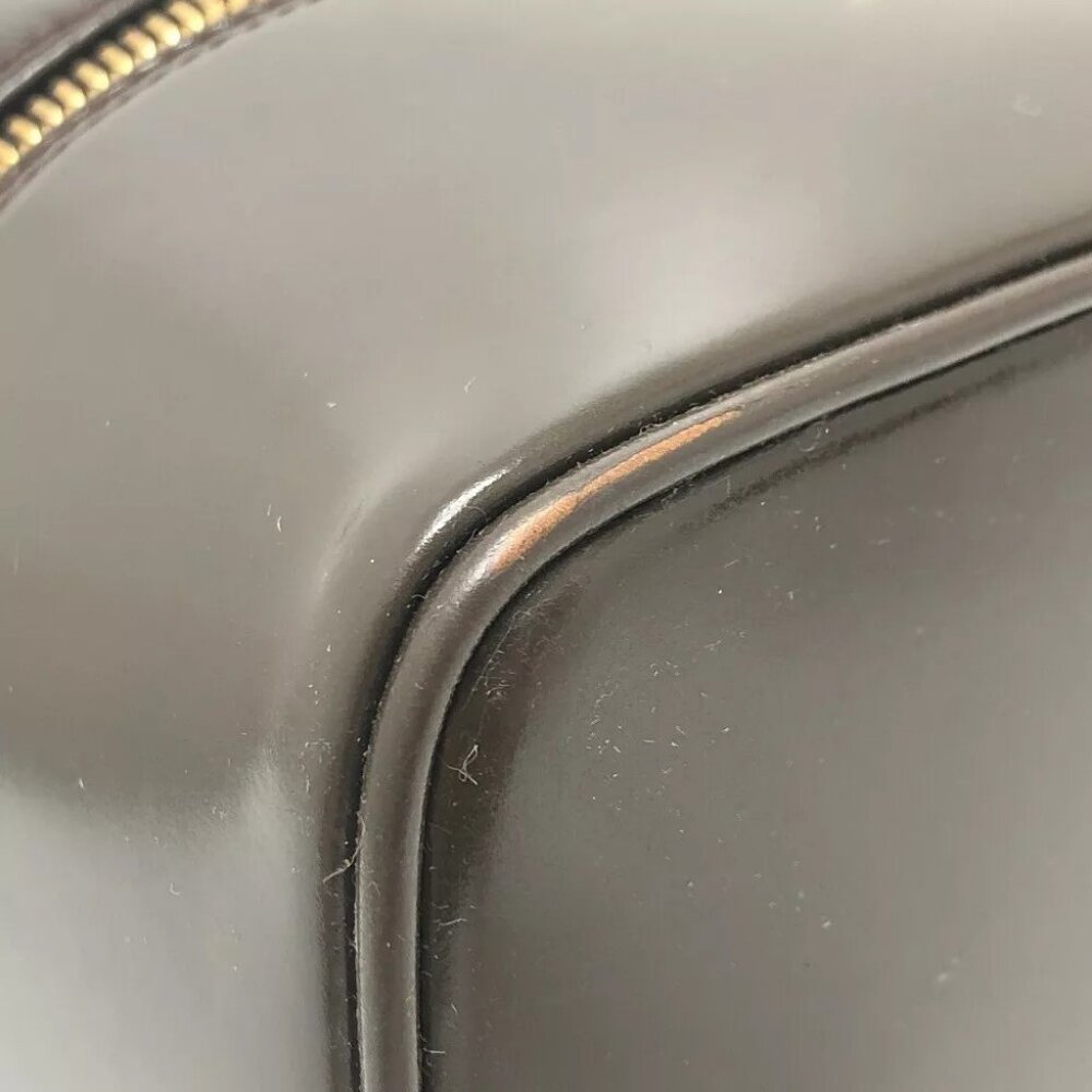 GUCCI 032.1956 Old Gucci Bamboo Hand Bag Pouch Vanity bag Brown/GoldHardware - Picture 7 of 16